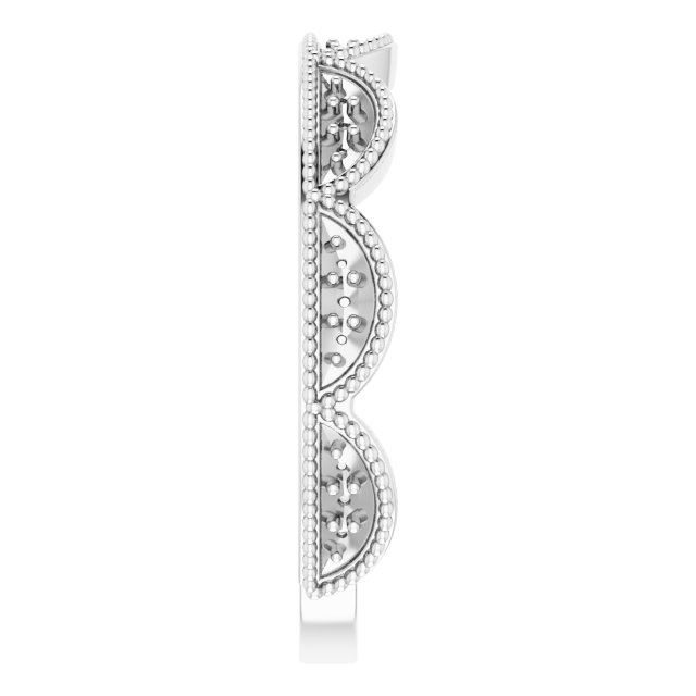 14K White 1/8 CTW Diamond Stackable Ring