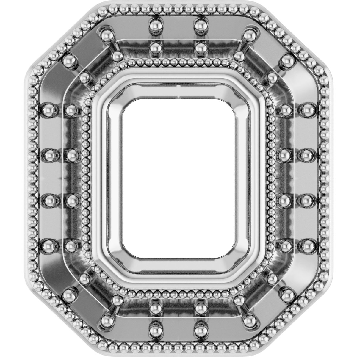 Bezel-Set Halo-Style Pendant
