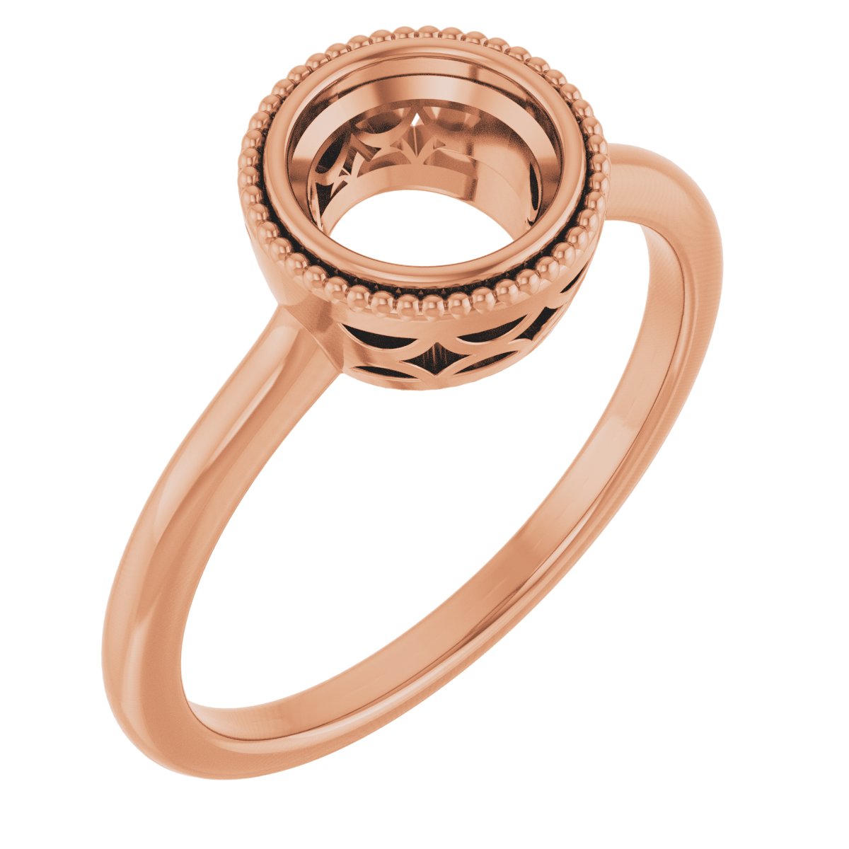 Bezel-Set Solitaire Engagement Ring