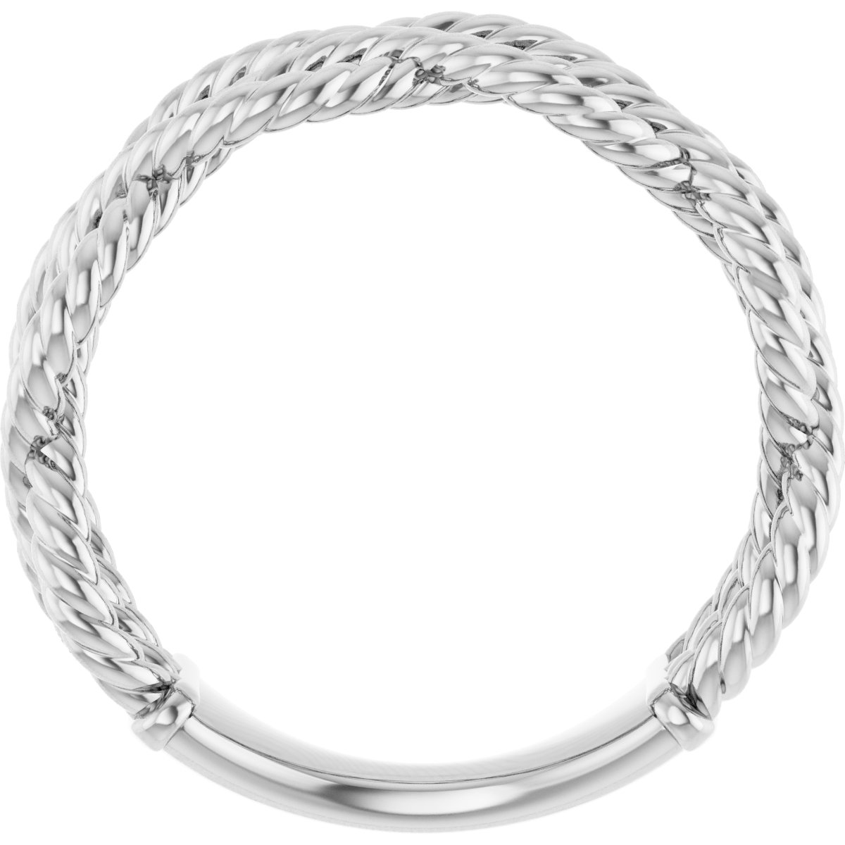 Sterling Silver Rope Ring