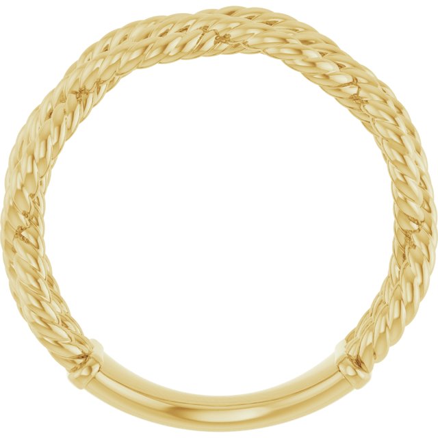 14K Yellow Rope Ring