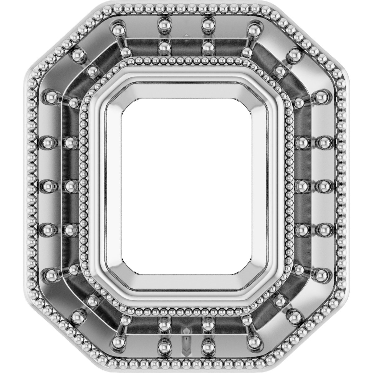 Bezel-Set Halo-Style Pendant