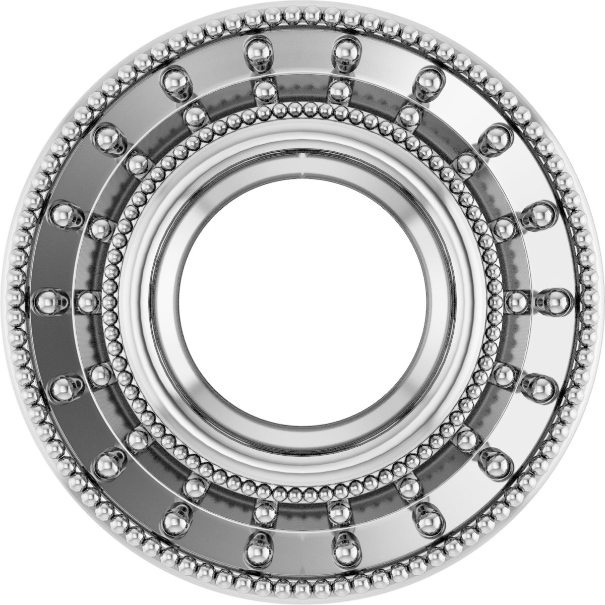 Bezel-Set Halo-Style Pendant