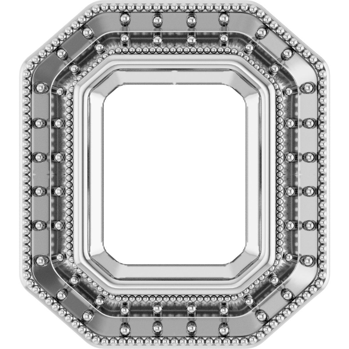 Bezel-Set Halo-Style Pendant