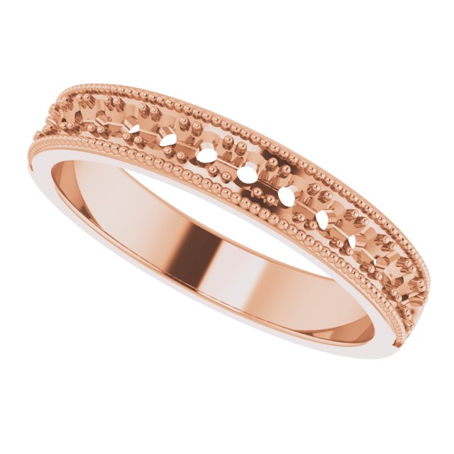 14K Rose 3/8 CTW Diamond Anniversary Band