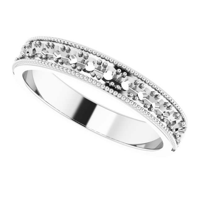 14K White 3/8 CTW Diamond Anniversary Band