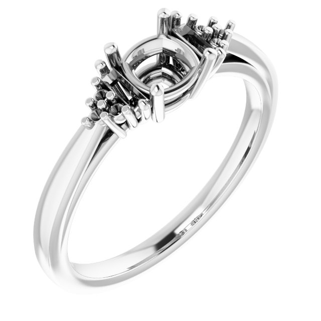 Accented Engagement Ring