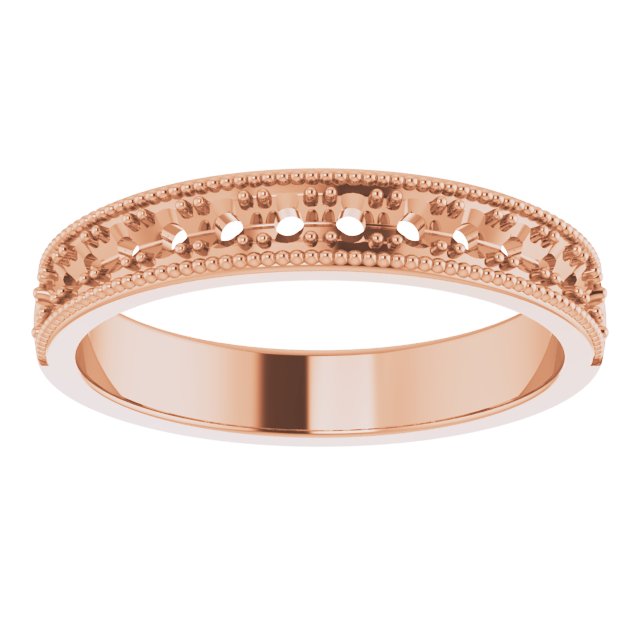 14K Rose 3/8 CTW Diamond Anniversary Band