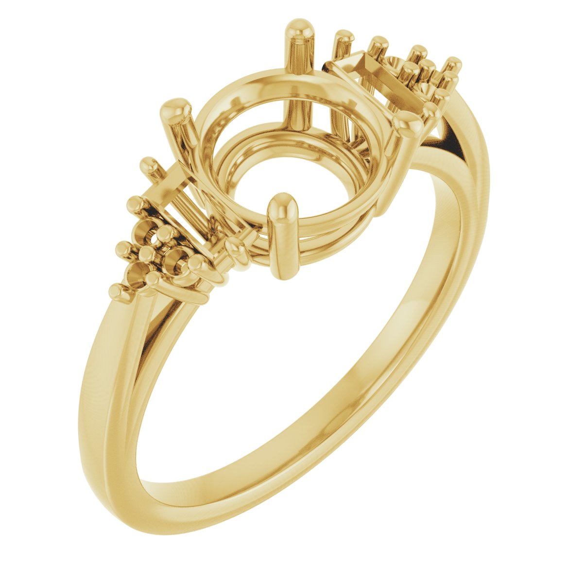 Accented Engagement Ring