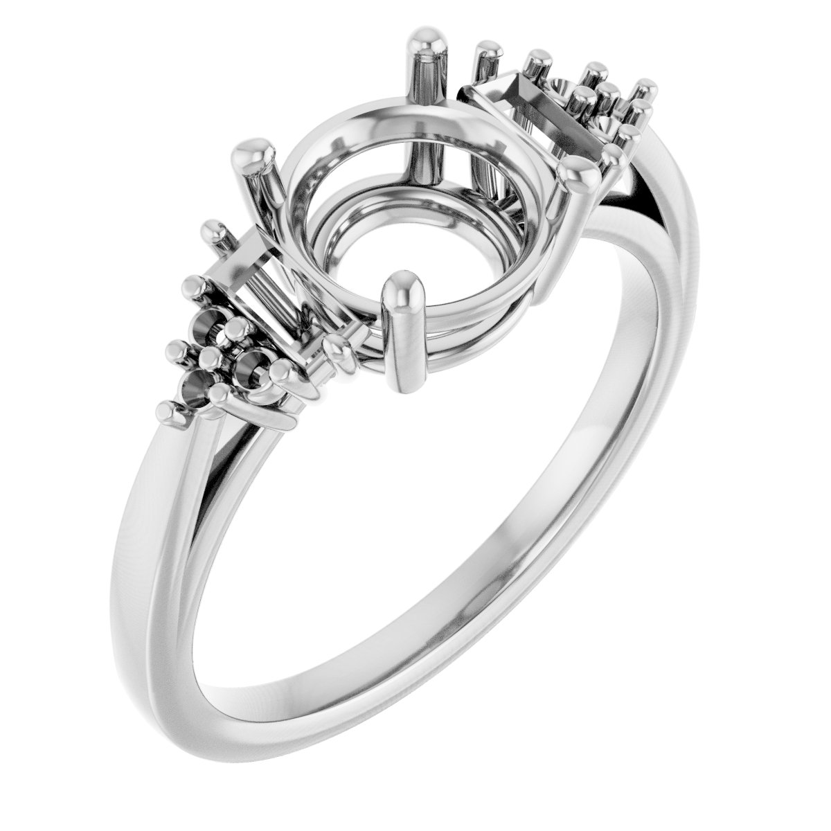 Accented Engagement Ring