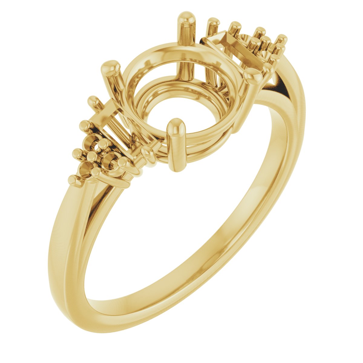 Accented Engagement Ring
