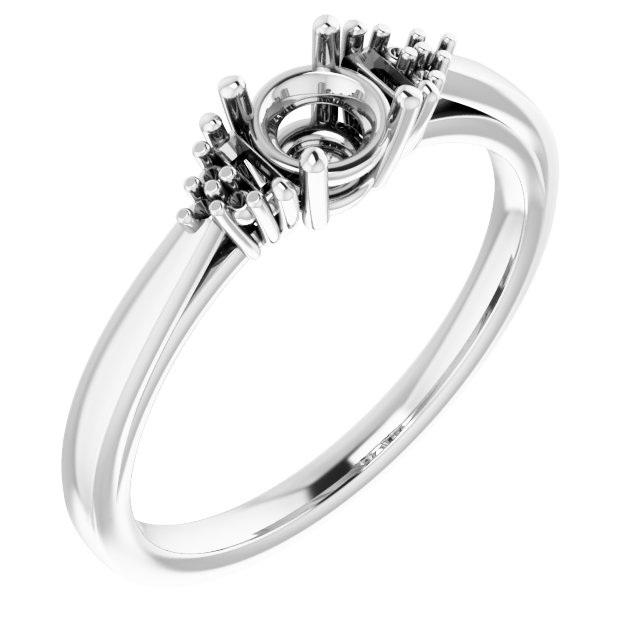 Accented Engagement Ring
