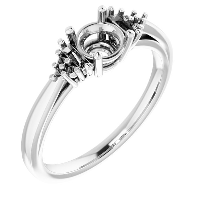 Accented Engagement Ring