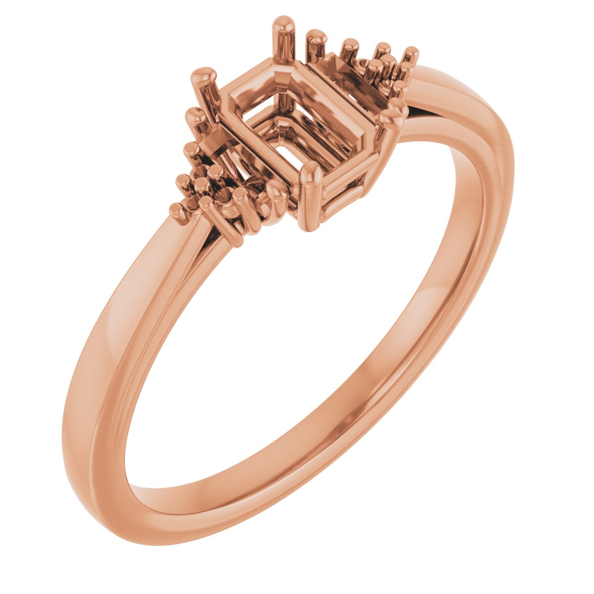 Accented Engagement Ring