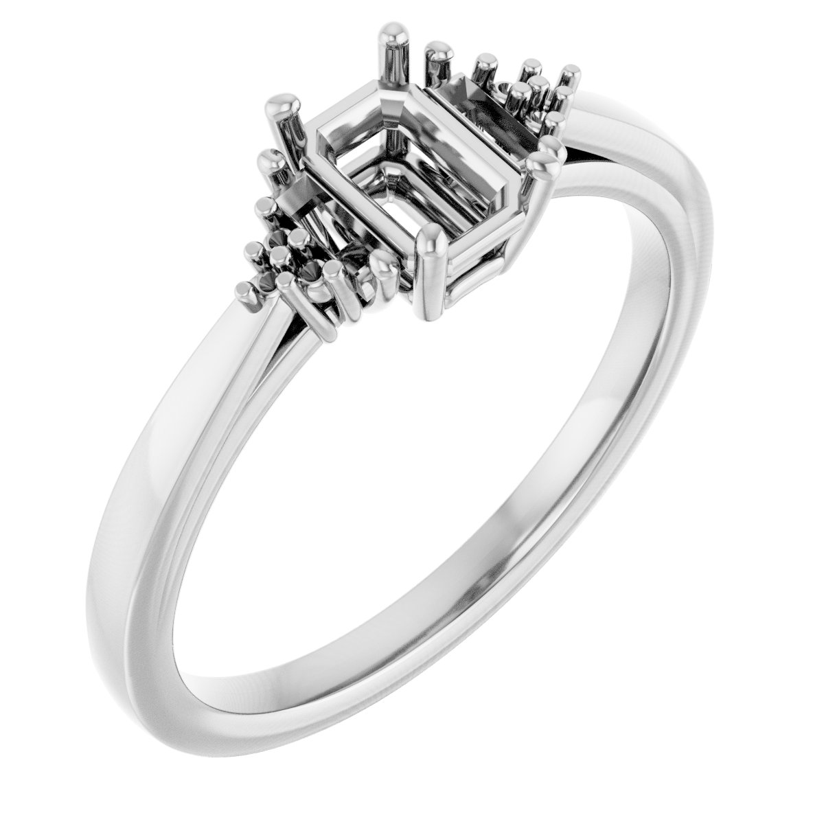 Accented Engagement Ring