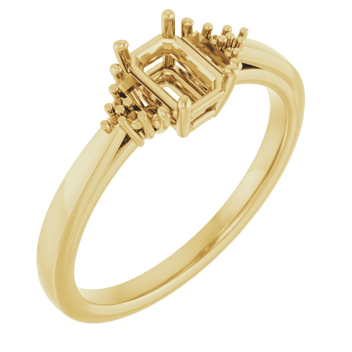 Accented Engagement Ring