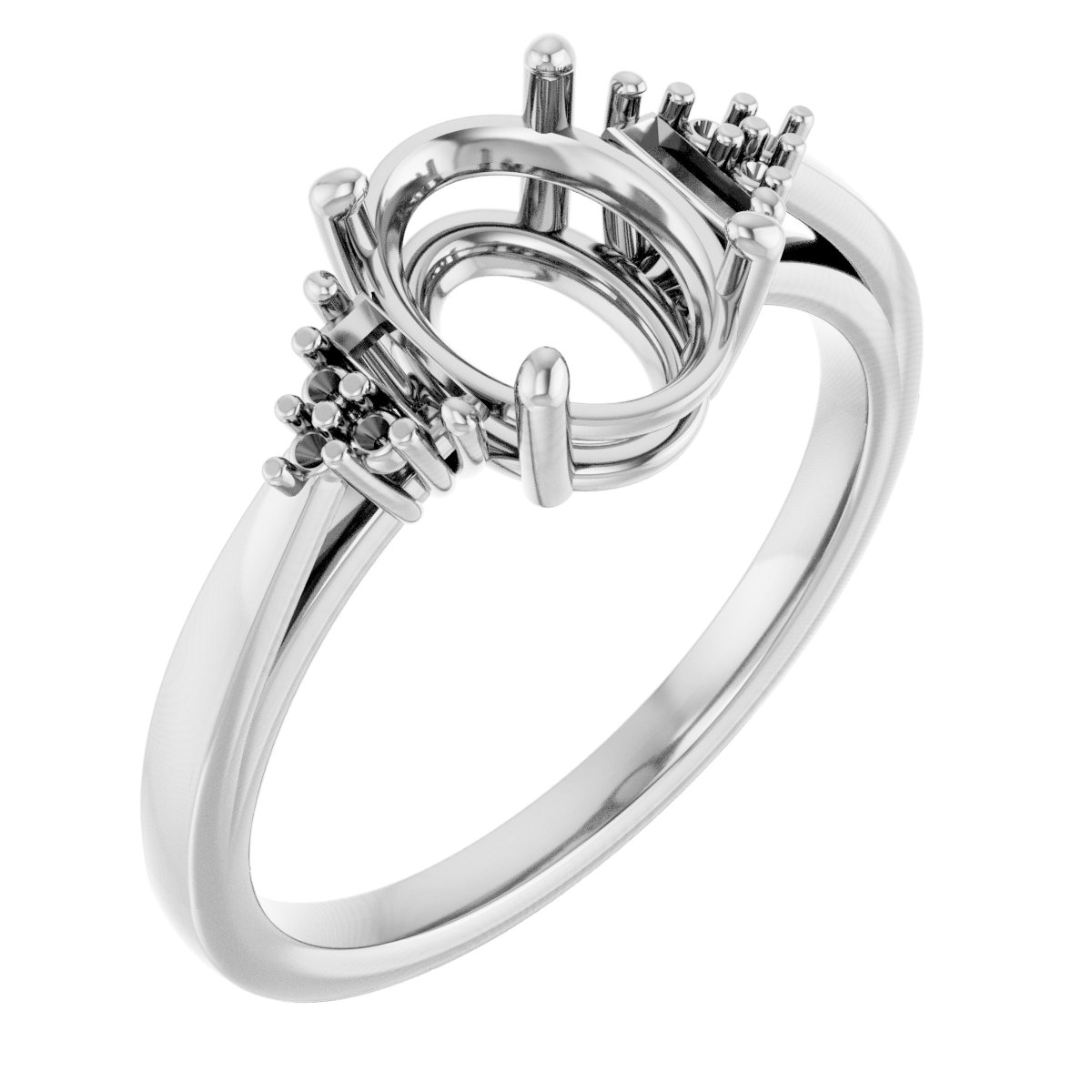 Accented Engagement Ring