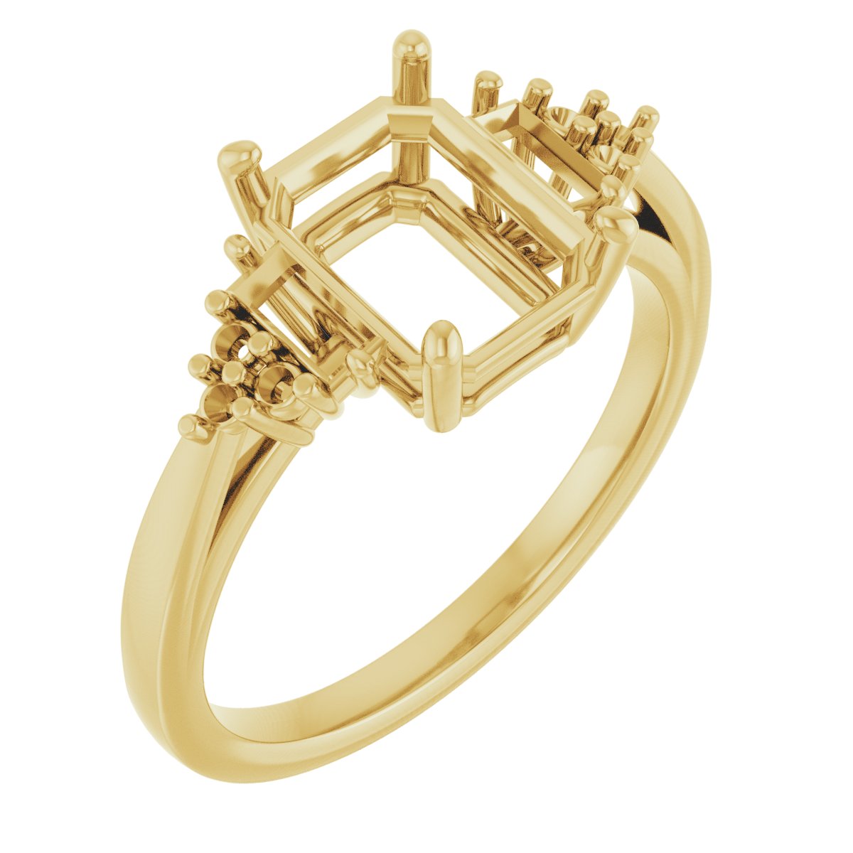 Accented Engagement Ring