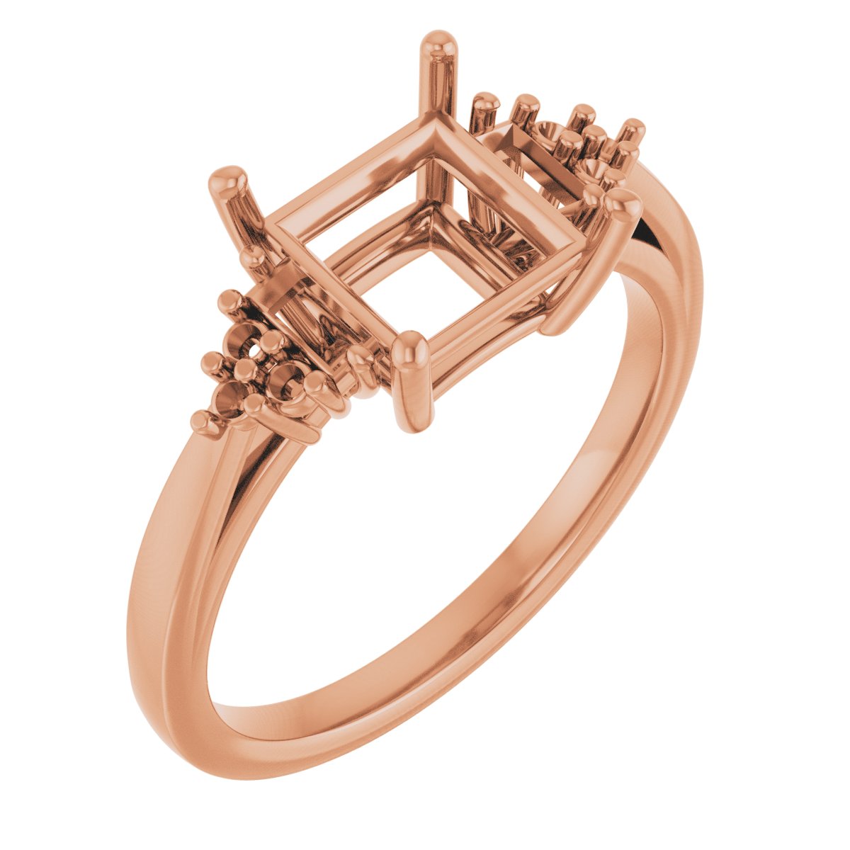 Accented Engagement Ring
