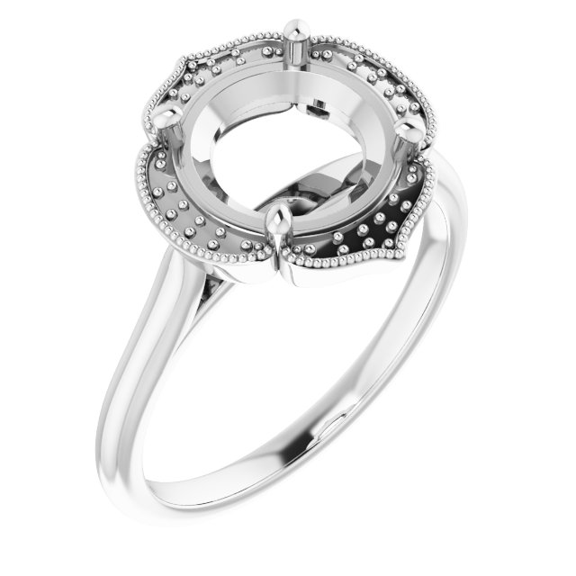 Accented Vintage-Inspired Ring