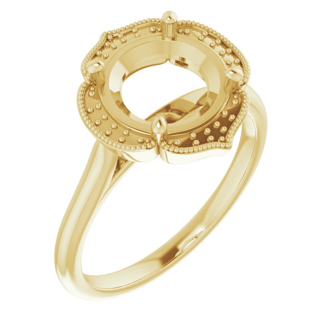 Accented Vintage-Inspired Ring