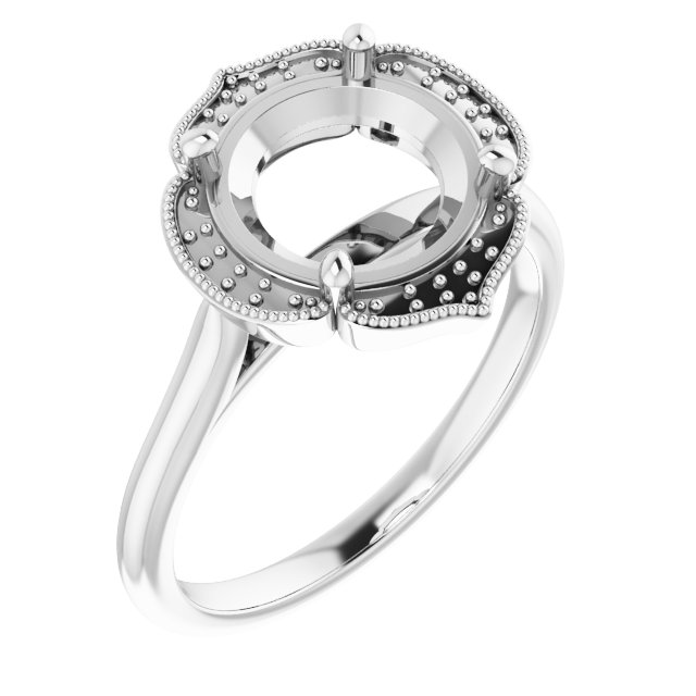 Accented Vintage-Inspired Ring