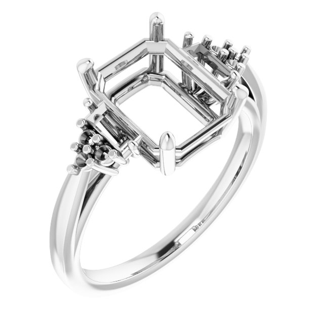 Accented Engagement Ring