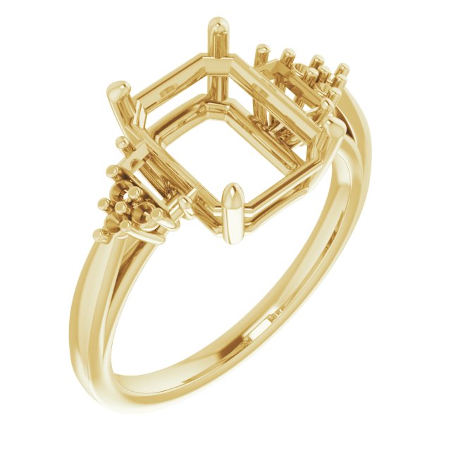 Accented Engagement Ring