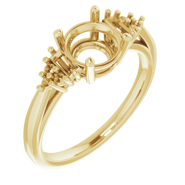 Accented Engagement Ring