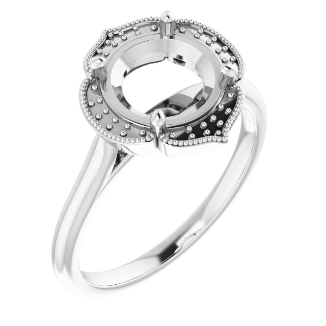 Accented Vintage-Inspired Ring