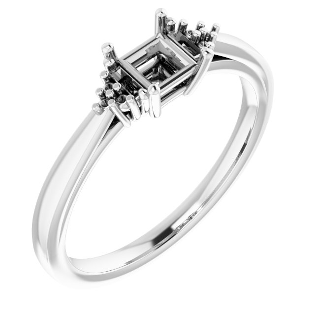 Accented Engagement Ring