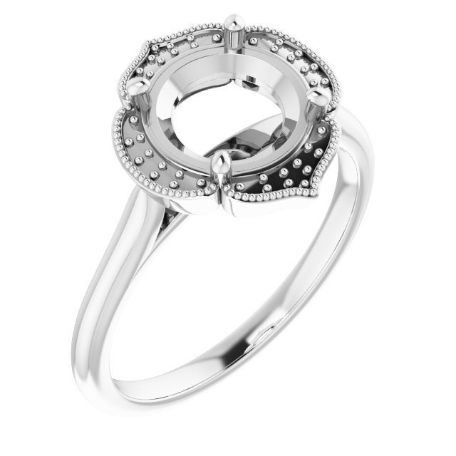 Accented Vintage-Inspired Ring