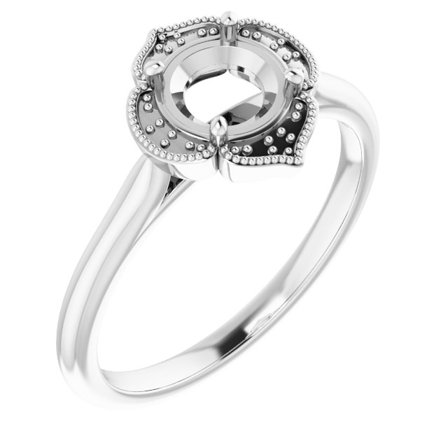 Accented Vintage-Inspired Ring