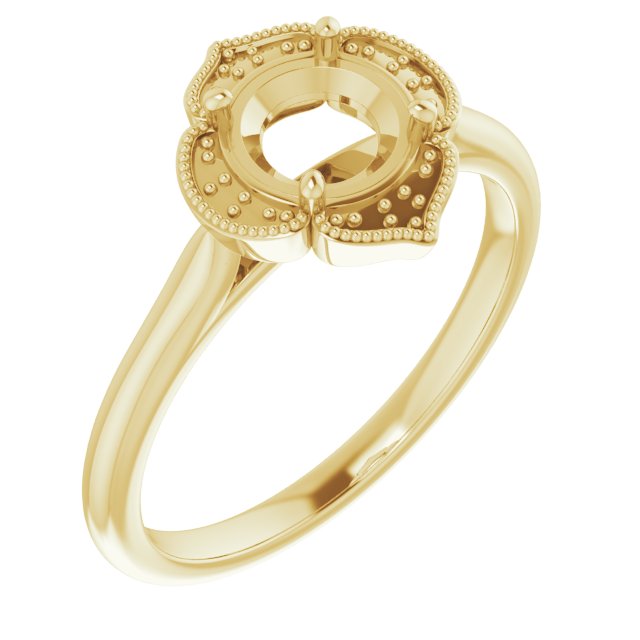 Accented Vintage-Inspired Ring