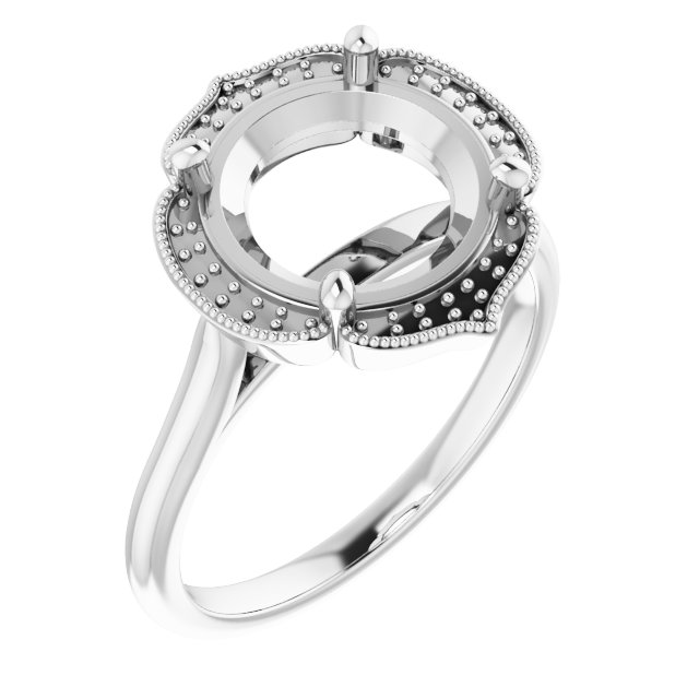 Accented Vintage-Inspired Ring