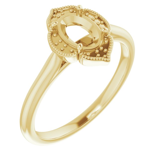 Accented Vintage-Inspired Ring