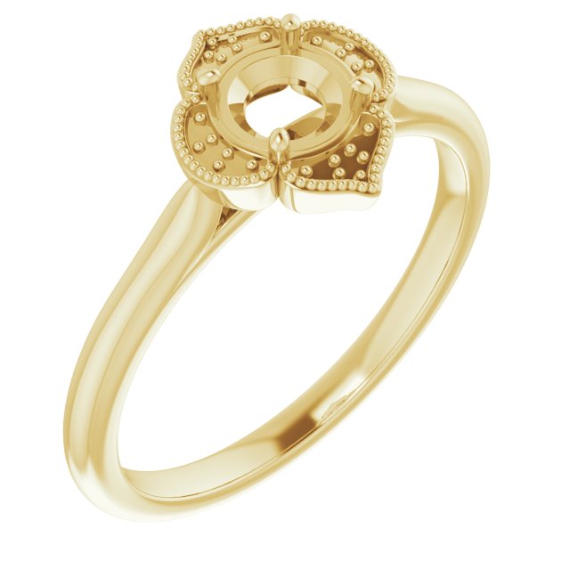 Accented Vintage-Inspired Ring
