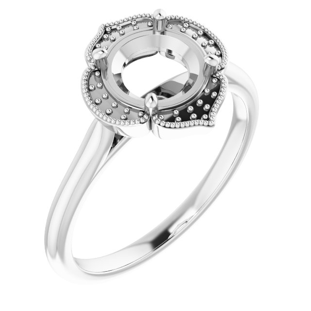 Accented Vintage-Inspired Ring