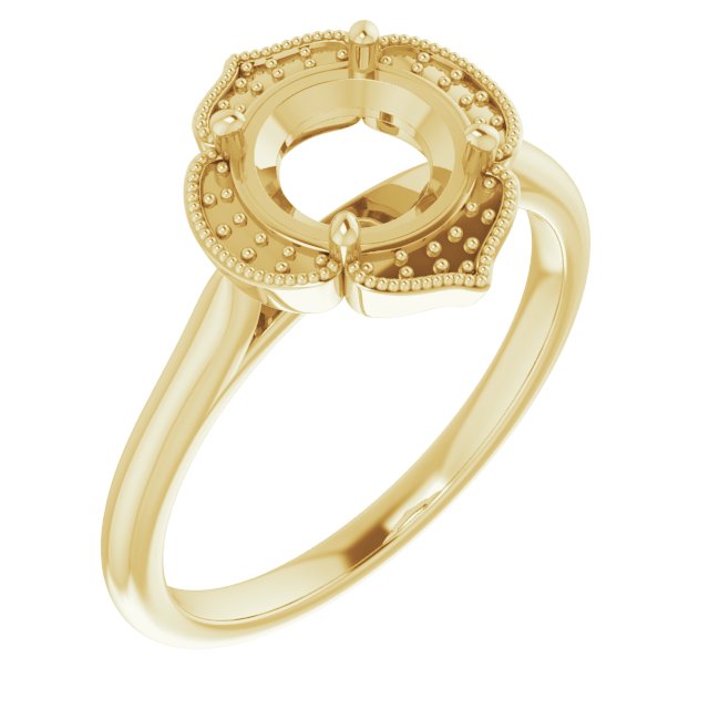 Accented Vintage-Inspired Ring
