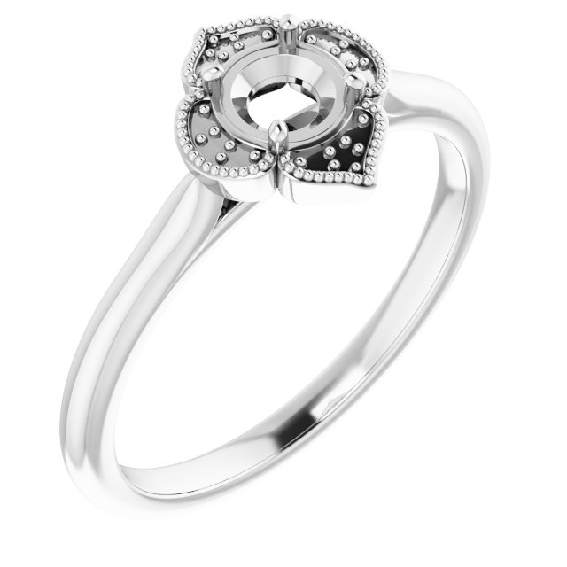 Accented Vintage-Inspired Ring