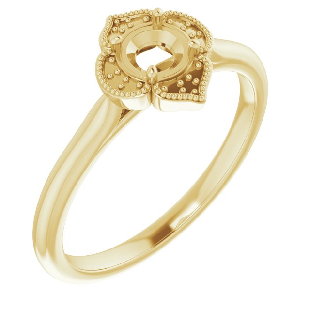 Accented Vintage-Inspired Ring