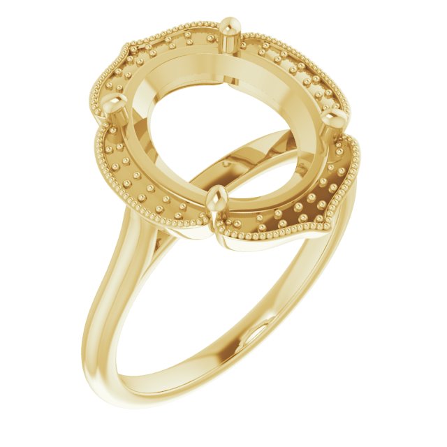 Accented Vintage-Inspired Ring