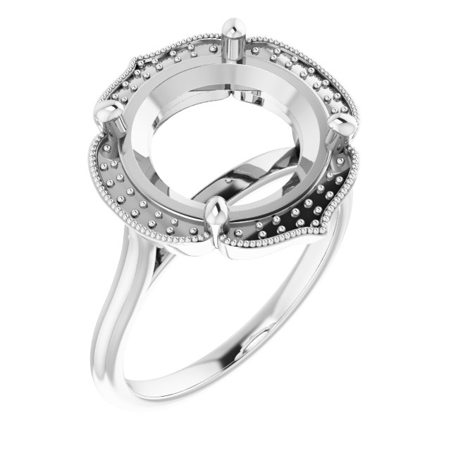Accented Vintage-Inspired Ring