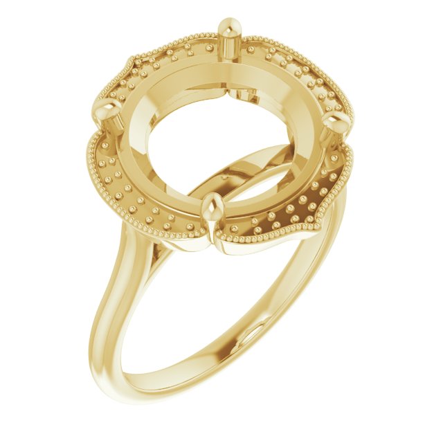 Accented Vintage-Inspired Ring