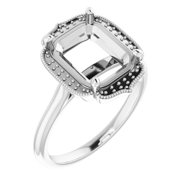 Accented Vintage-Inspired Ring