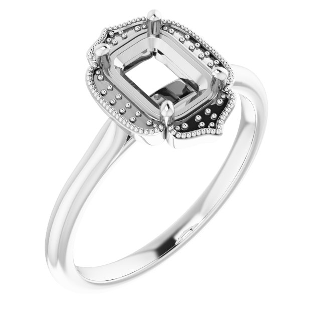 Accented Vintage-Inspired Ring