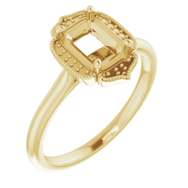 Accented Vintage-Inspired Ring