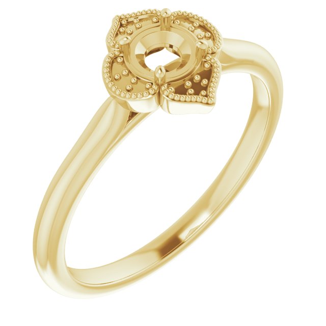 Accented Vintage-Inspired Ring