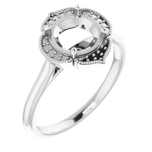 Accented Vintage-Inspired Ring