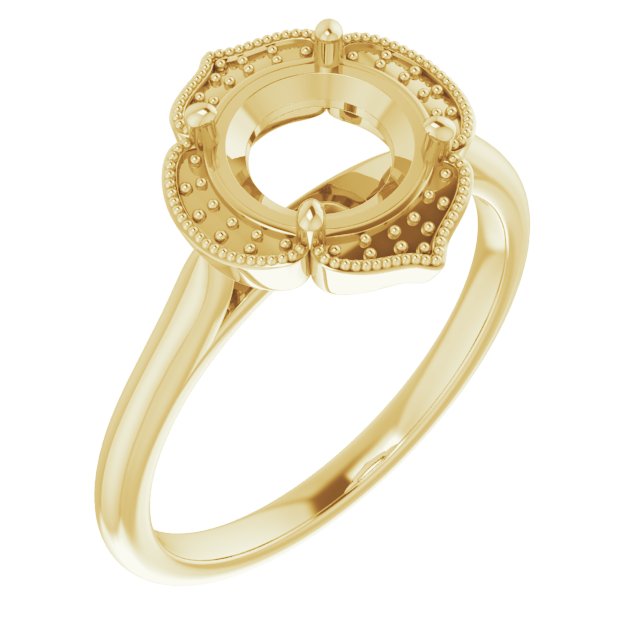 Accented Vintage-Inspired Ring